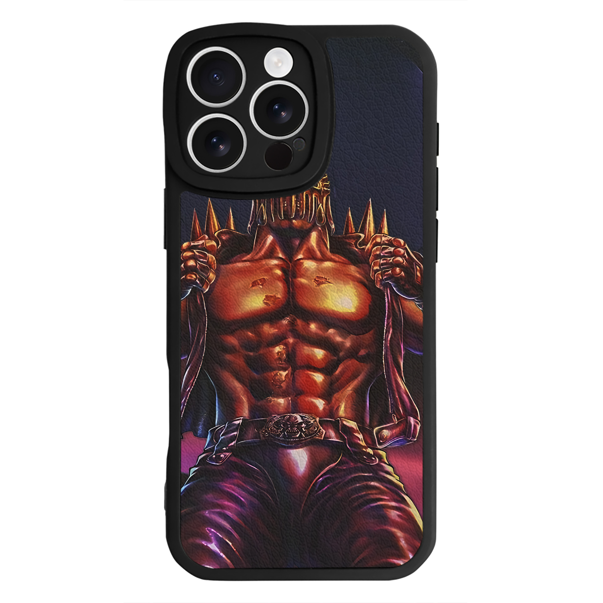 （画像用） 北斗の拳 Fist of the North Star 【iPhone 16シリーズ対応】シリコンスマホケース（レザー調） 材質：シリコン